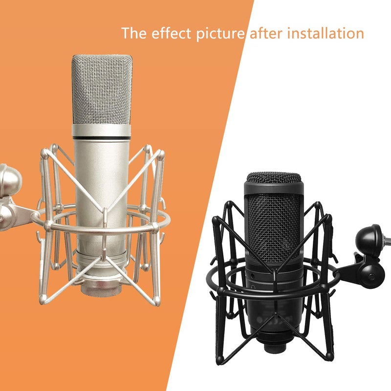 Boseen Microphone Shock Mount Mic Holder - Anti Vibration Spider Shockmount Compatible with Many Condenser Mics Like AT2020 MXL 770 MXL 990 Samson C01 Rode Procaster NT1-A Neumann U87 etc. - Image 5